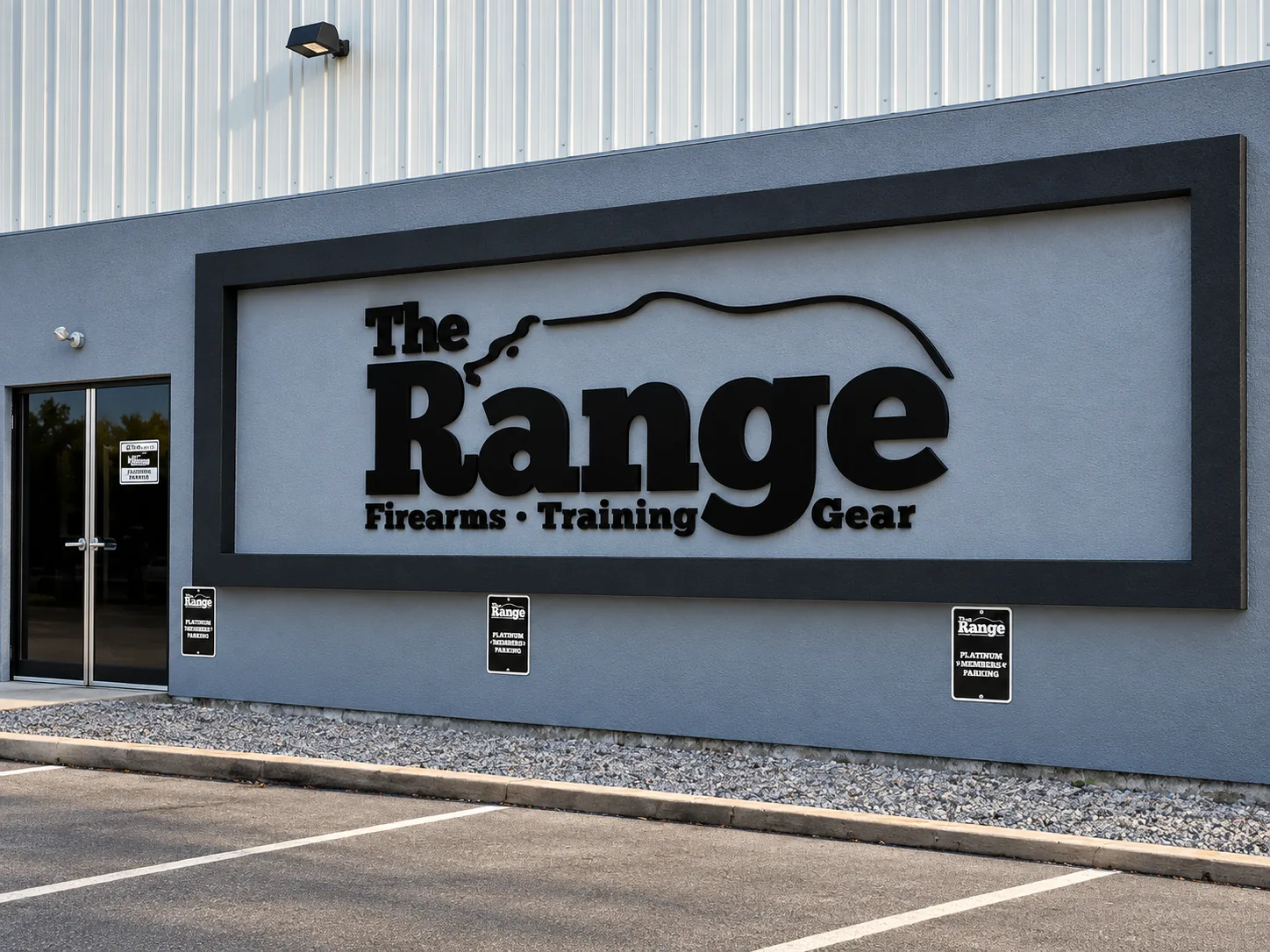 The Range exterior and entrance in Exeter, Rhode Island